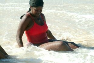 nude wife on the beach