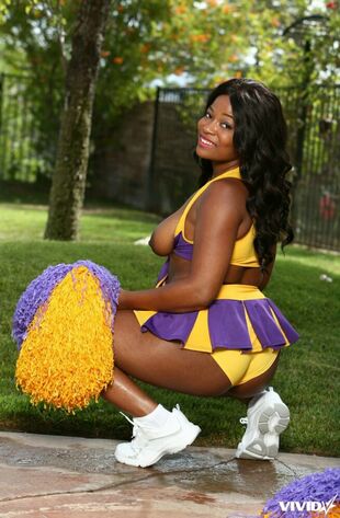 ebony cheerleader