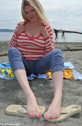 mature nude on the beach. Photo #1