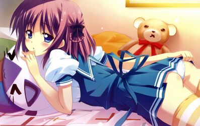 anime girl in bed. Photo #2