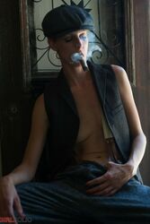 steamy damsel smoking cigar. Photo #6