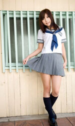japanese schoolgirl upskirts. Photo #1